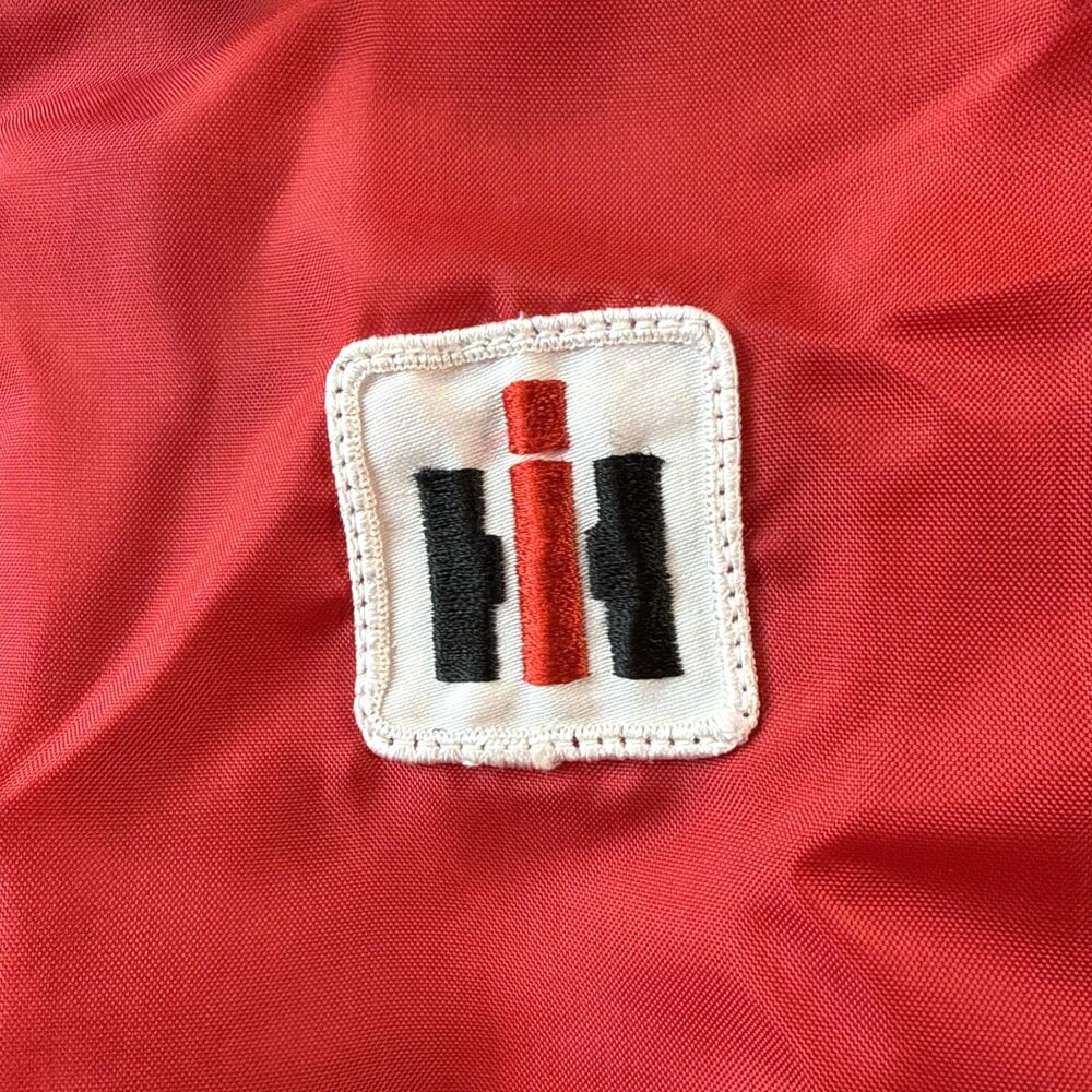 Vintage 70s International Harvester Swingster Jacket Men Medium Red Racing IH - Picture 5 of 7